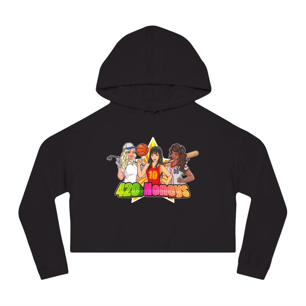 420 Honeys Women’s Cropped Hooded Sweatshirt