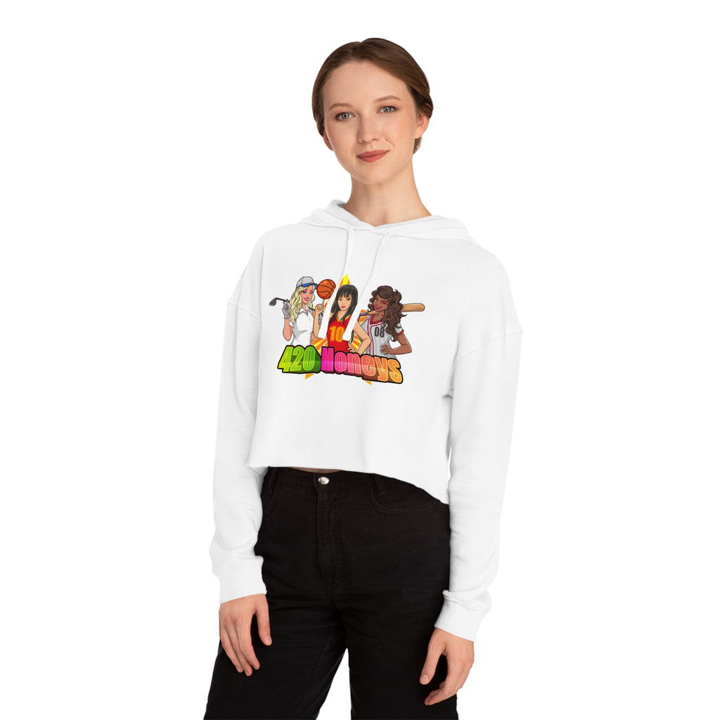 420 Honeys Women’s Cropped Hooded Sweatshirt