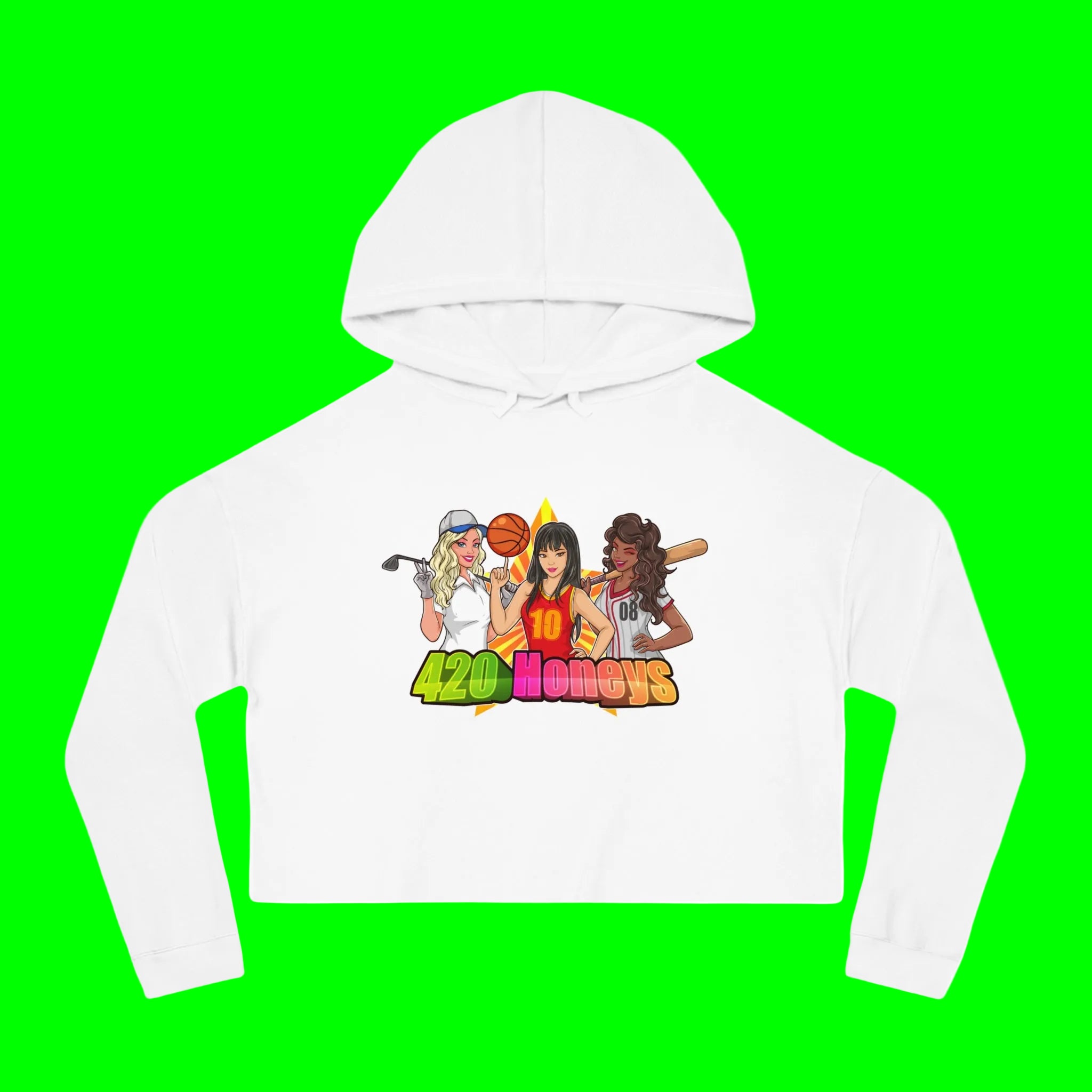 420 Honeys Women’s Cropped Hooded Sweatshirt