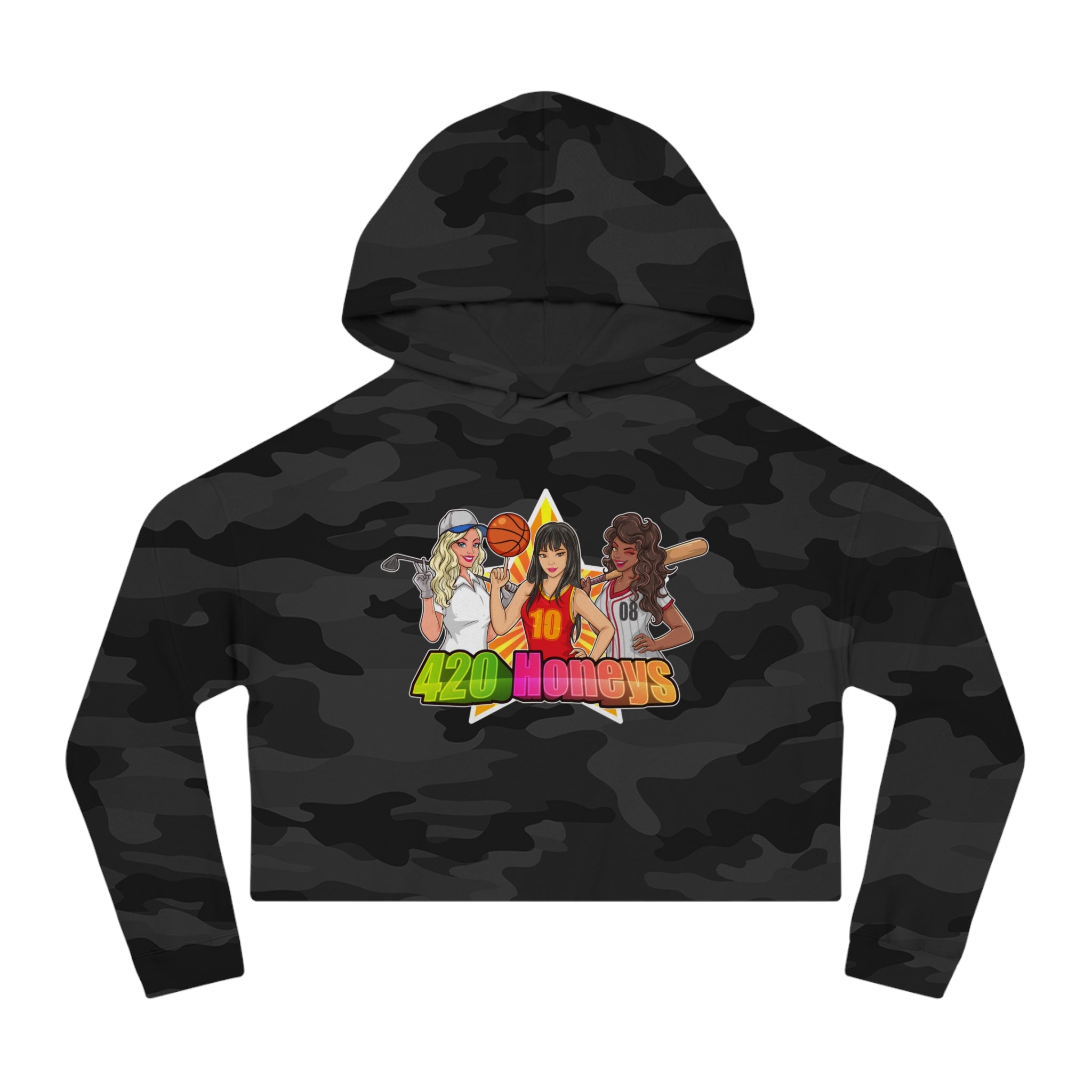 420 Honeys Women’s Cropped Hooded Sweatshirt