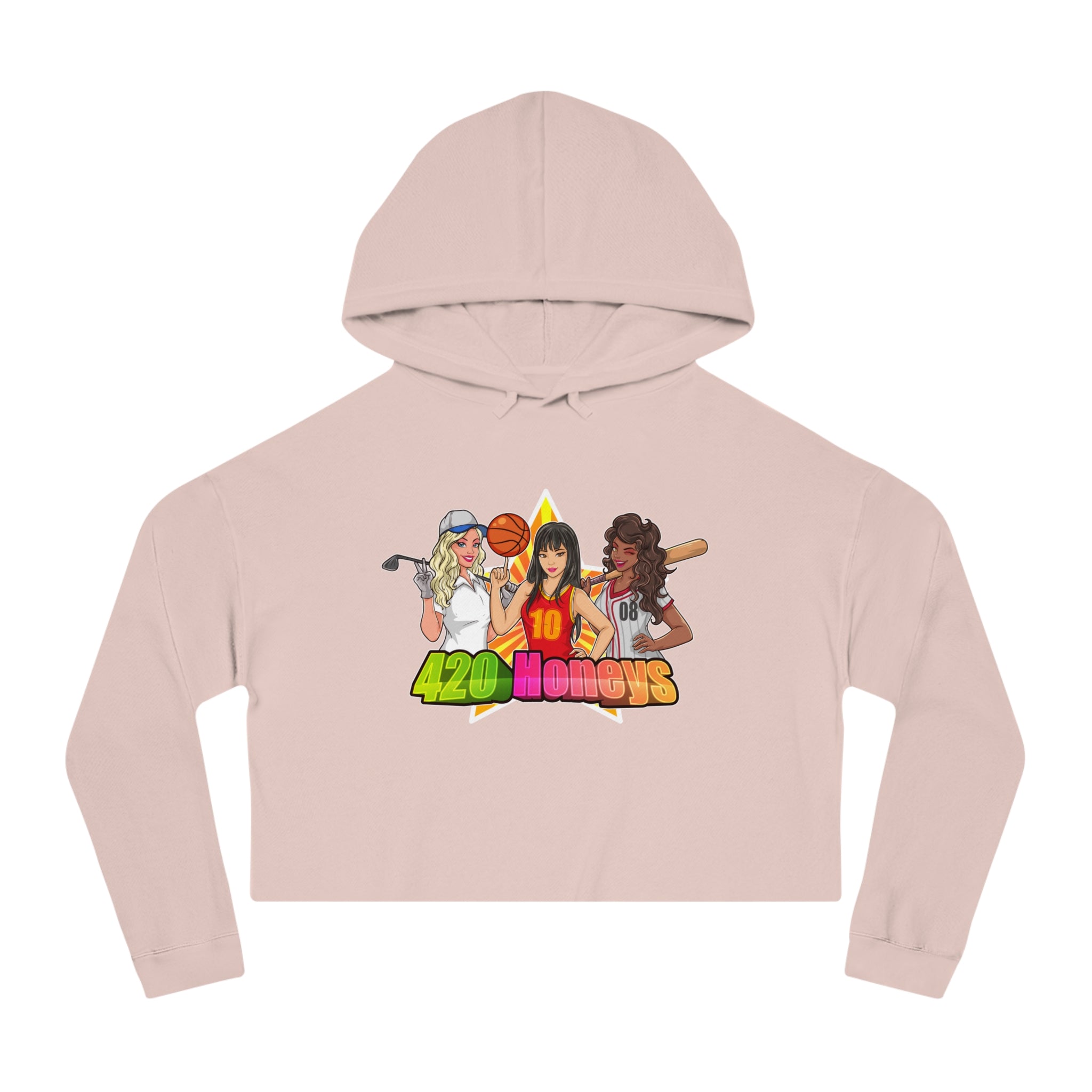 420 Honeys Women’s Cropped Hooded Sweatshirt