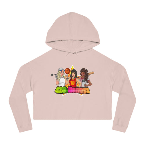 420 Honeys Women’s Cropped Hooded Sweatshirt