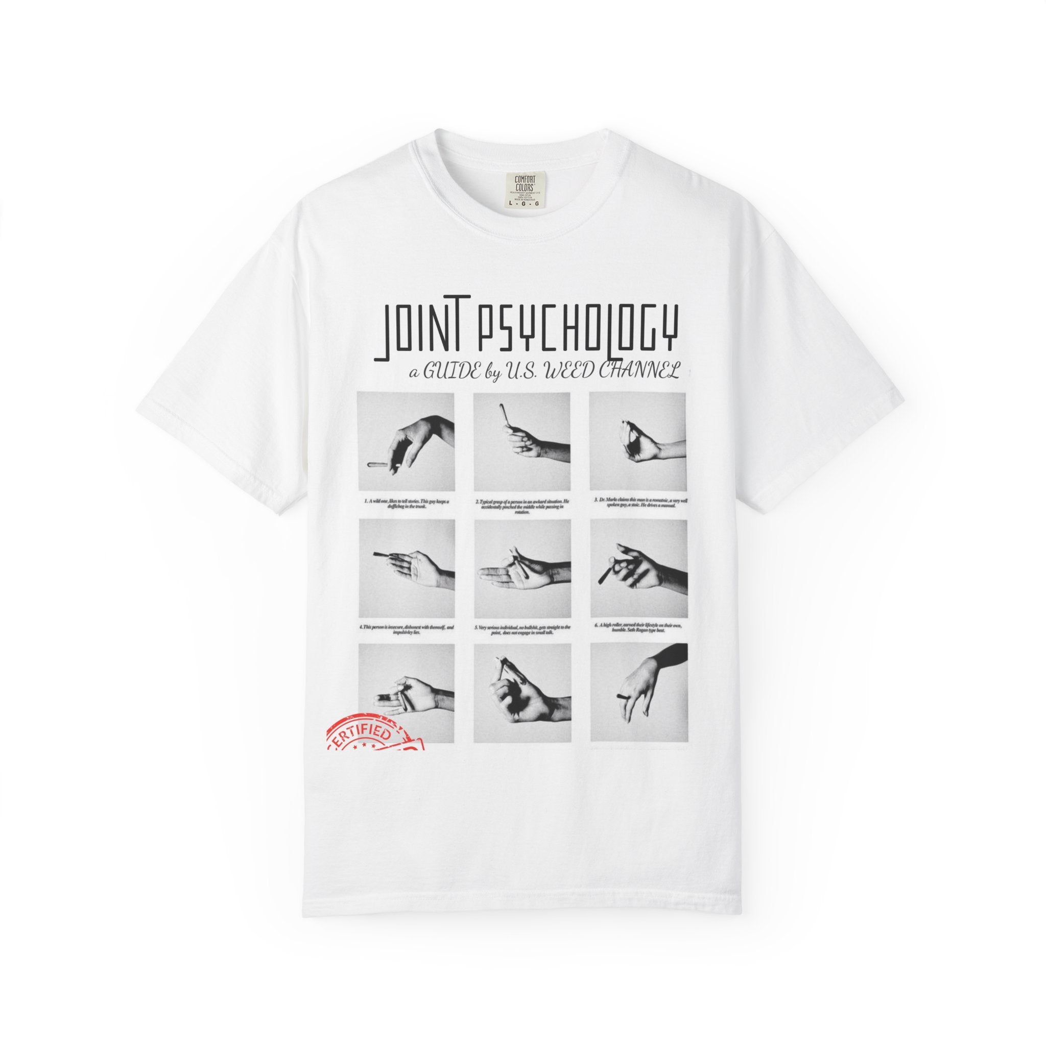 Joint Psychology Unisex T-Shirt | Weed Culture Tee | Gifts for Cannabis Lovers | Stoner Humor | Casual Streetwear