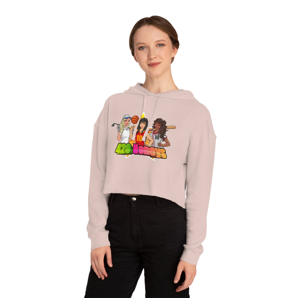 420 Honeys Women’s Cropped Hooded Sweatshirt