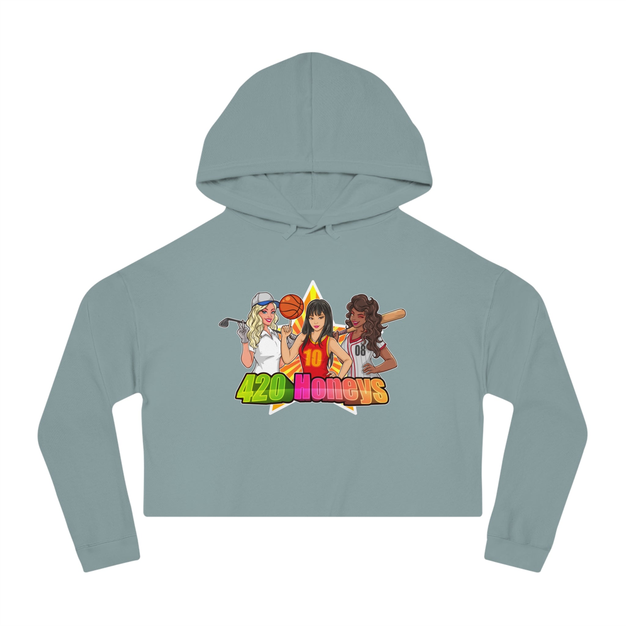 420 Honeys Women’s Cropped Hooded Sweatshirt