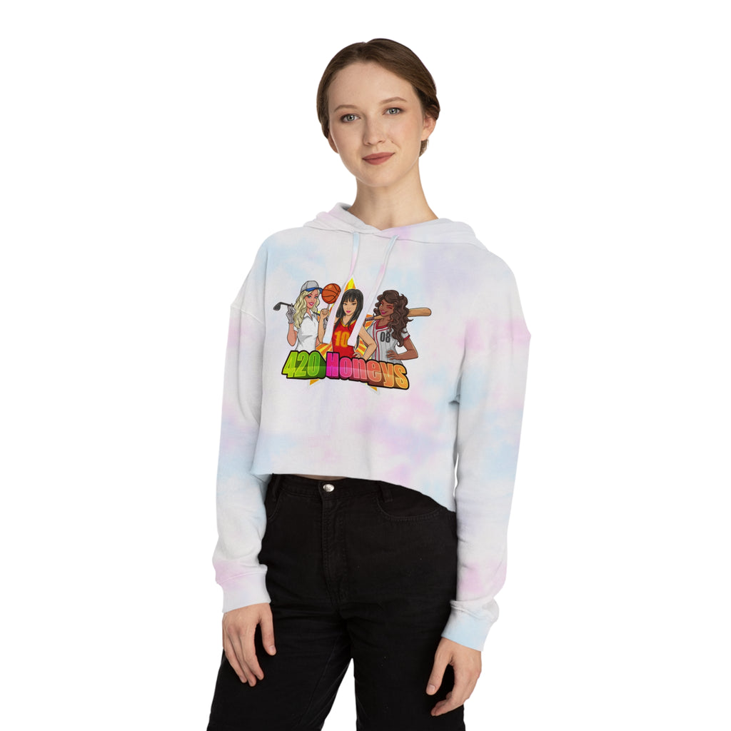 420 Honeys Women’s Cropped Hooded Sweatshirt