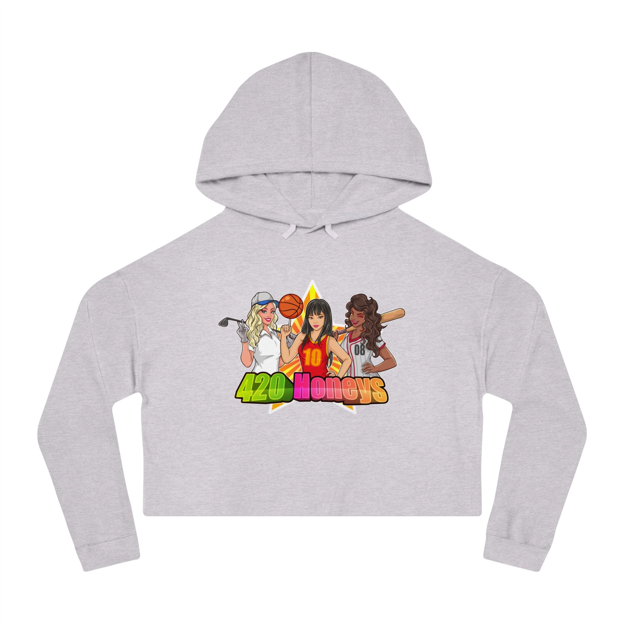 420 Honeys Women’s Cropped Hooded Sweatshirt