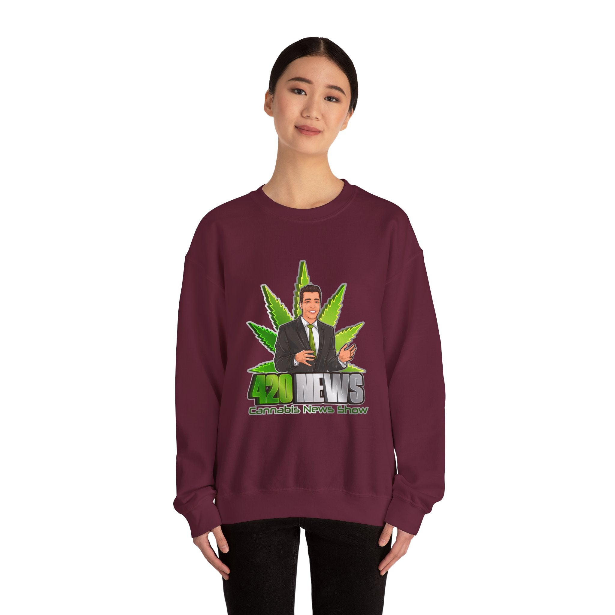 Unisex Heavy Blend™ 420 News Crewneck Sweatshirt