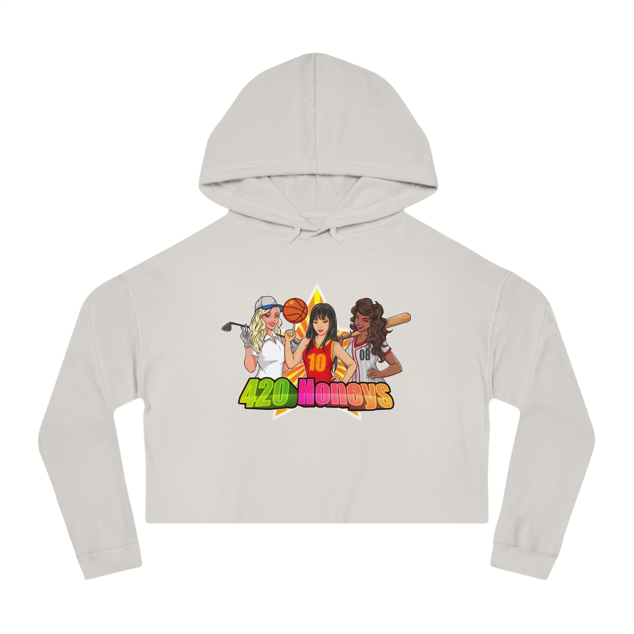 420 Honeys Women’s Cropped Hooded Sweatshirt